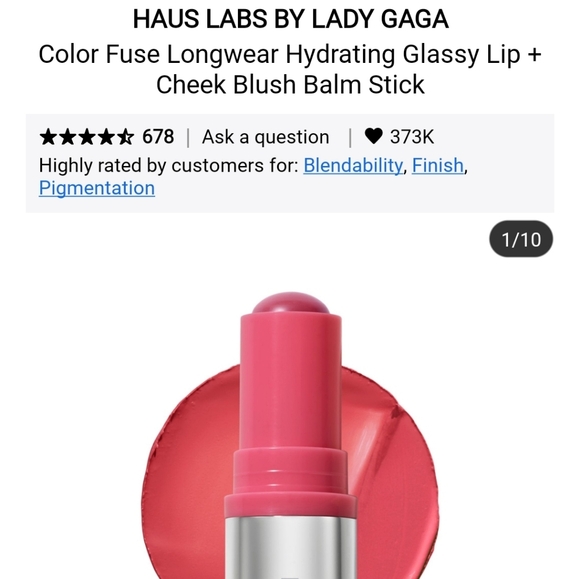 Sephora Other - NIB HAUS LABS COLOR FUSE GLASSY BLUSH BALM IN GLOSSY ROSETTE